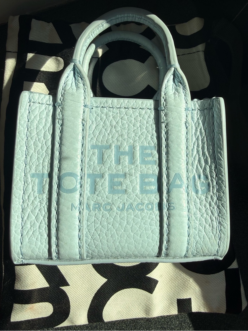 Marc Jacobs the nano tote charm wristlet cloud blue NWT - Picture 3 of 8